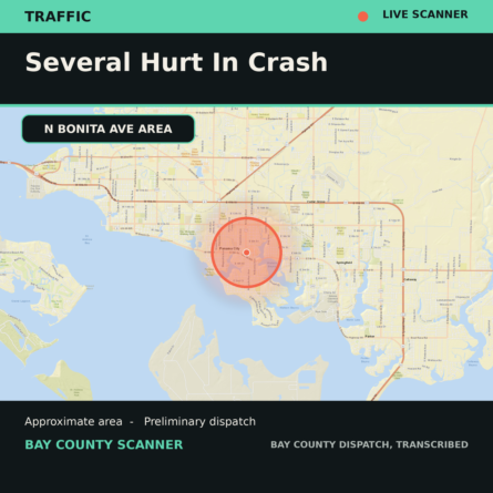 Map: Several Hurt in Crash