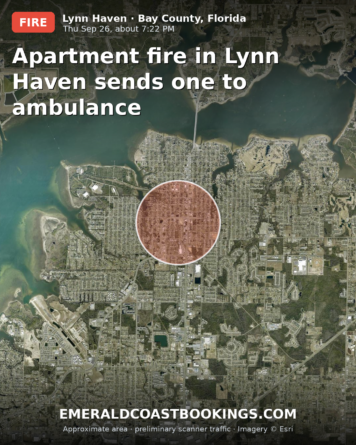 Map: Apartment fire in Lynn Haven sends one to ambulance