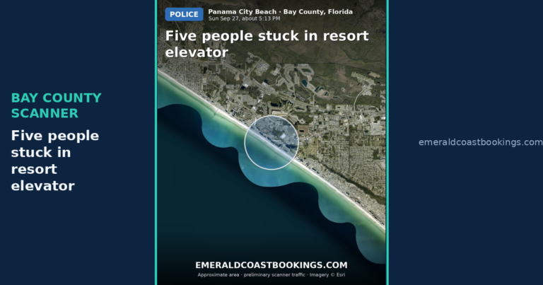 Map: Five people stuck in resort elevator