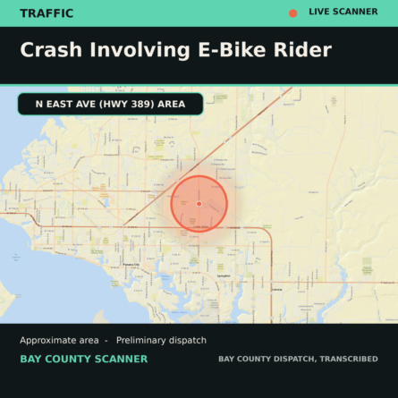 Map: Crash Involving E-bike Rider