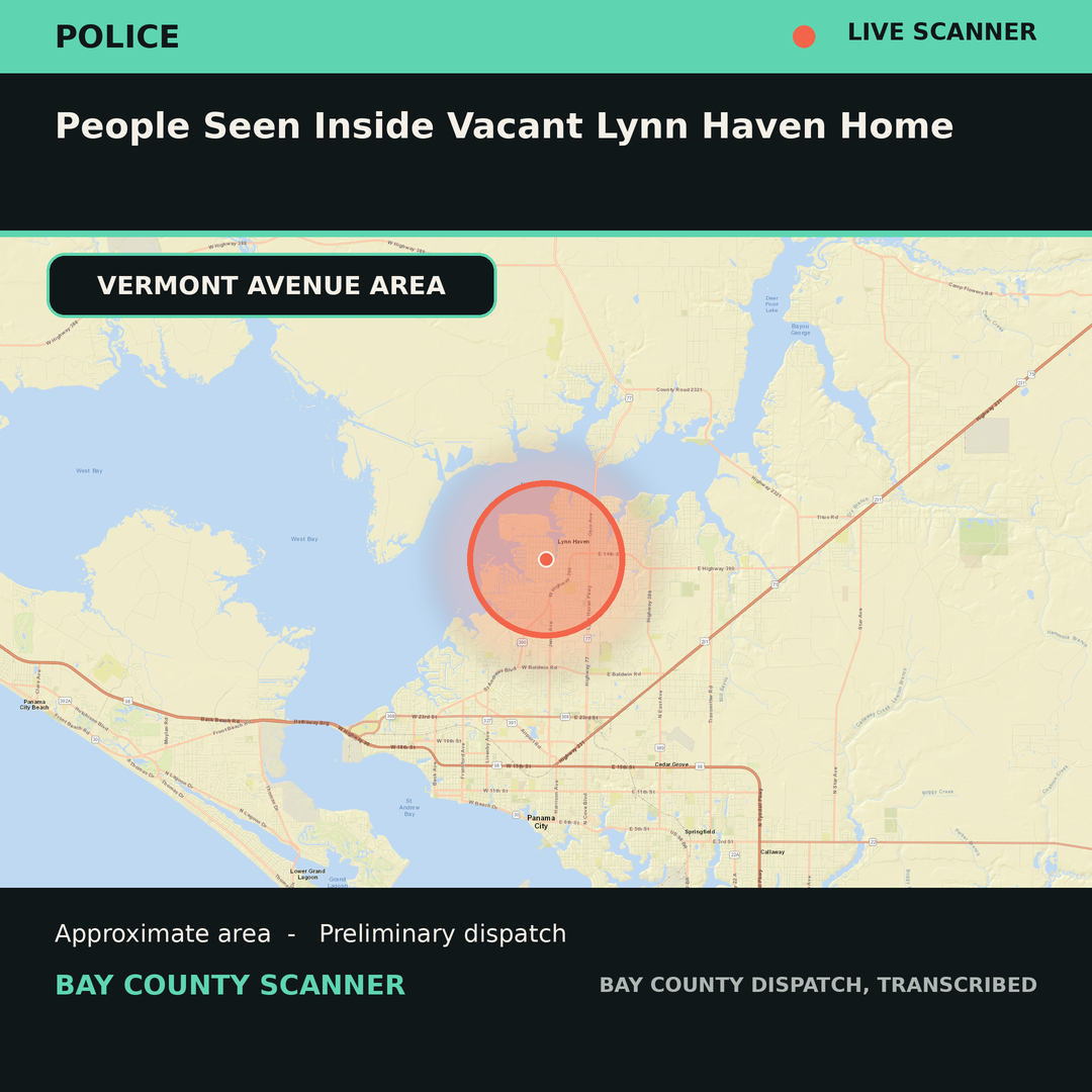 Map: PEOPLE SEEN INSIDE VACANT LYNN HAVEN HOME