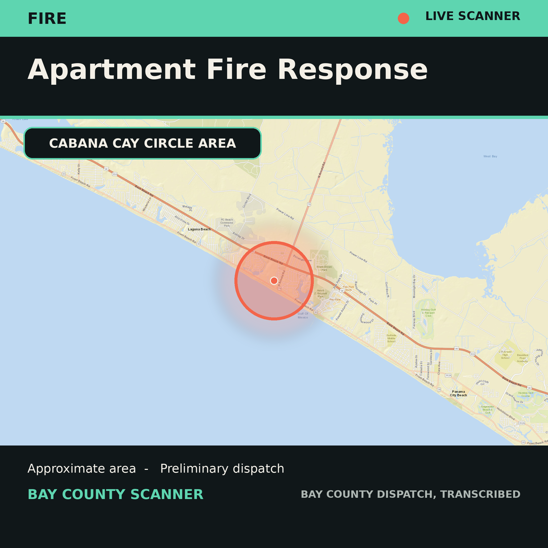 Map: APARTMENT FIRE RESPONSE