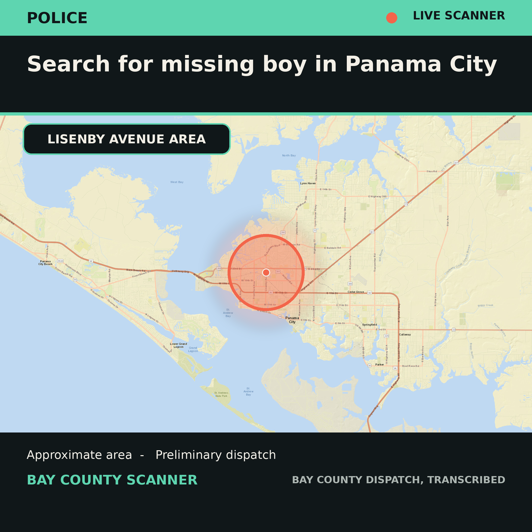 Map: Search for missing boy in Panama City