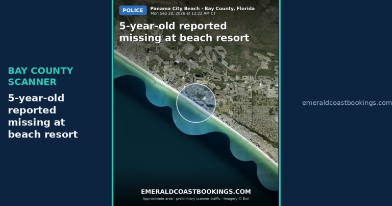 Map: 5-year-old reported missing at beach resort