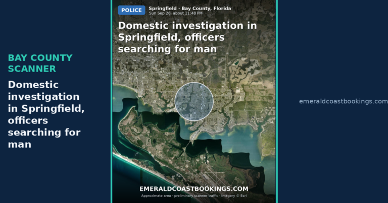 Map: Domestic investigation in Springfield, officers searching for man