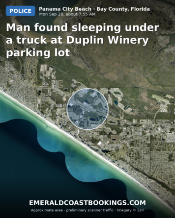 Map: Man found sleeping under a truck at Duplin Winery parking lot