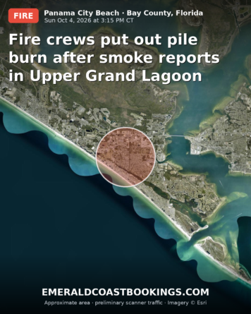 Map: Fire crews put out pile burn after smoke reports in Upper Grand Lagoon