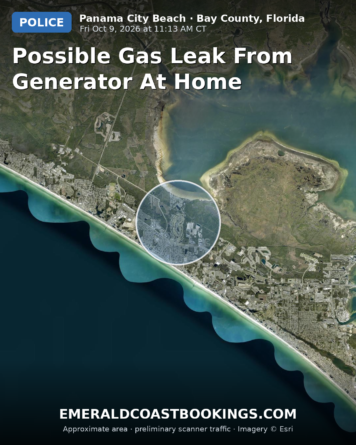 Map: Possible Gas Leak from Generator at Home