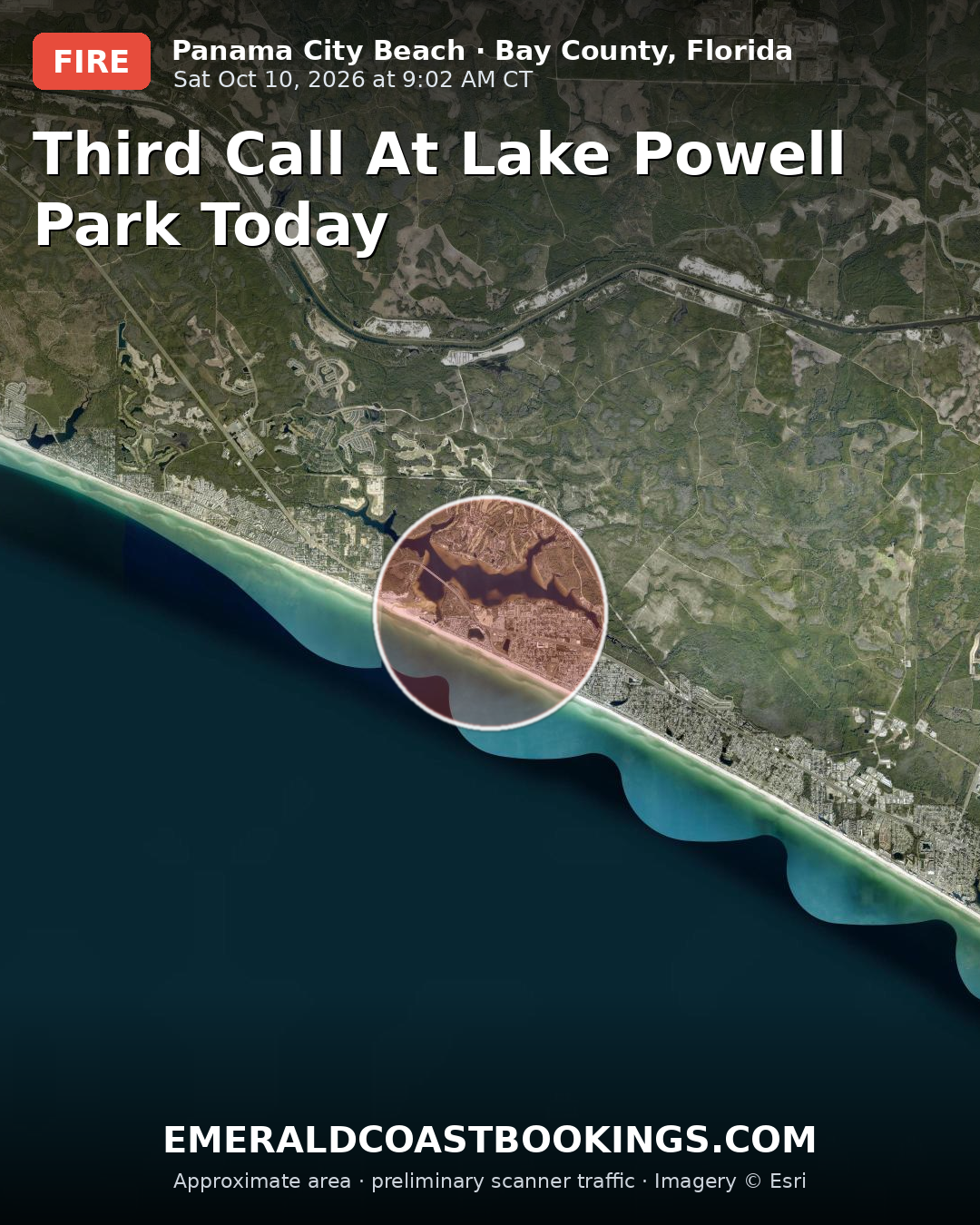 Map: THIRD CALL AT LAKE POWELL PARK TODAY