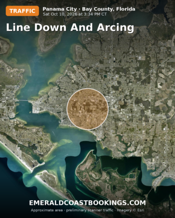 Map: Line Down and Arcing