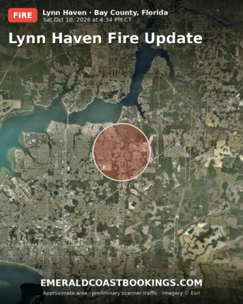Map: Lynn Haven Fire Update