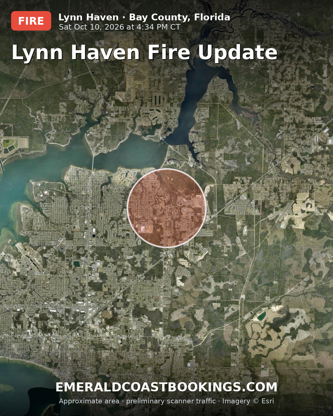 Map: LYNN HAVEN FIRE UPDATE
