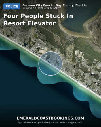 Map: Four People Stuck in Resort Elevator