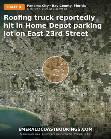 Map: Roofing truck reportedly hit in Home Depot parking lot on East 23rd Street