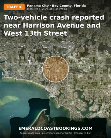 Map: Two-vehicle crash reported near Harrison Avenue and West 13th Street
