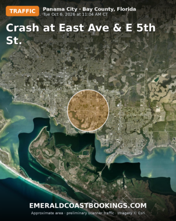 Map: Crash at East Ave & E 5th St.