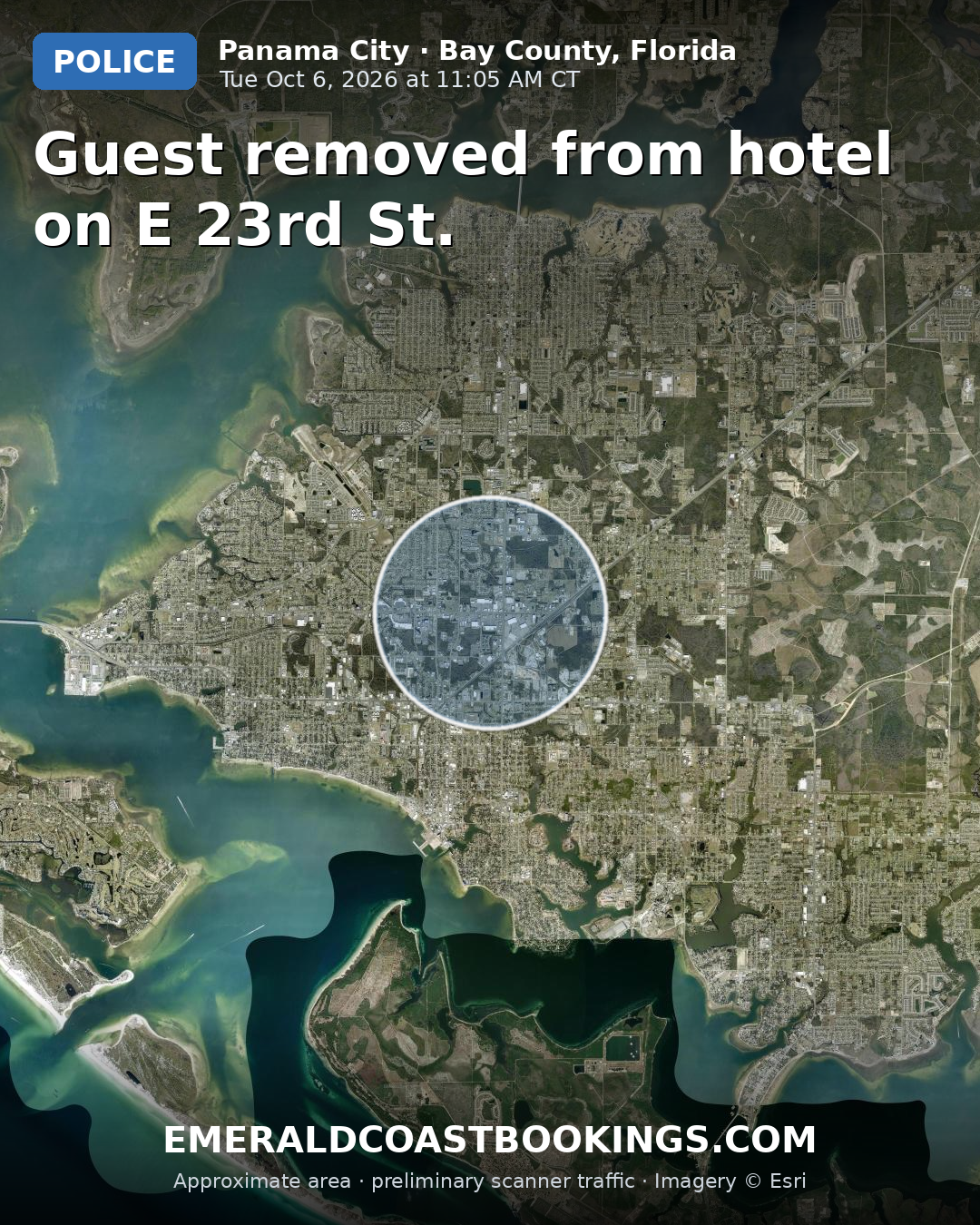 Map: Guest removed from hotel on E 23rd St.