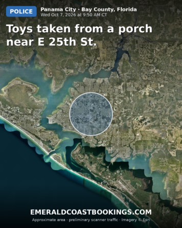 Map: Toys taken from a porch near E 25th St.
