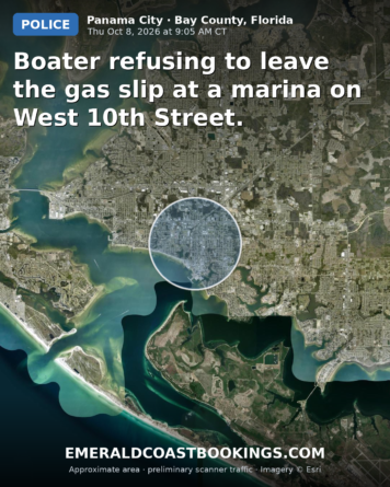 Map: Boater refusing to leave the gas slip at a marina on West 10th Street.