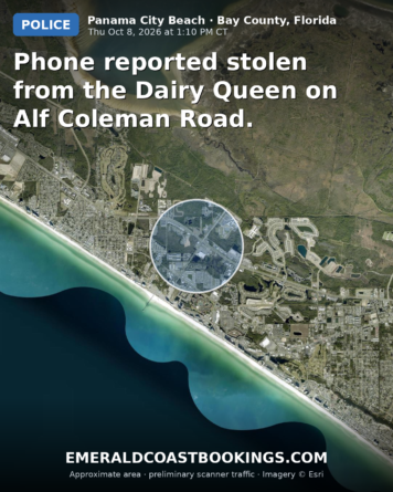 Map: Phone reported stolen from the Dairy Queen on Alf Coleman Road.