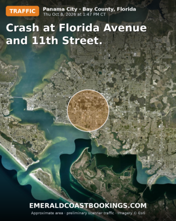 Map: Crash at Florida Avenue and 11th Street.
