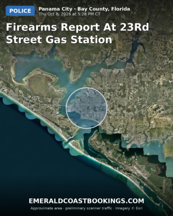 Map: Firearms Report at 23rd Street Gas Station