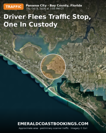 Map: Driver Flees Traffic Stop, One in Custody