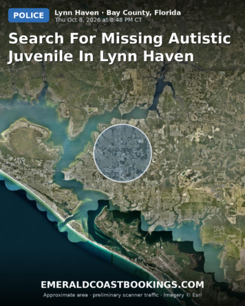Map: Search for Missing Autistic Juvenile in Lynn Haven