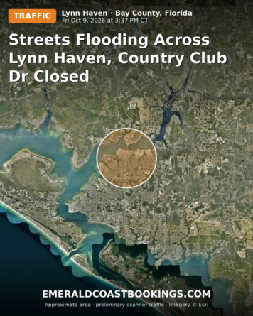 Map: Streets Flooding Across Lynn Haven, Country Club Dr Closed