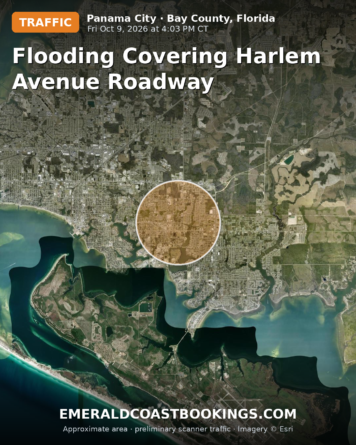 Map: Flooding Covering Harlem Avenue Roadway