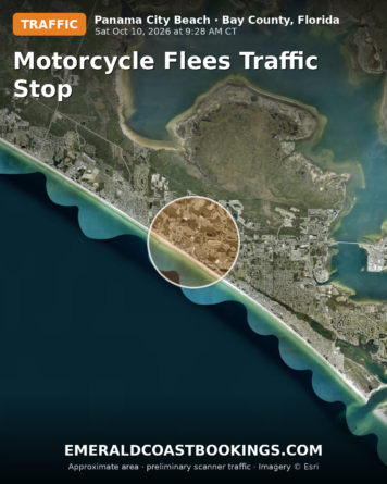 Map: Motorcycle Flees Traffic Stop