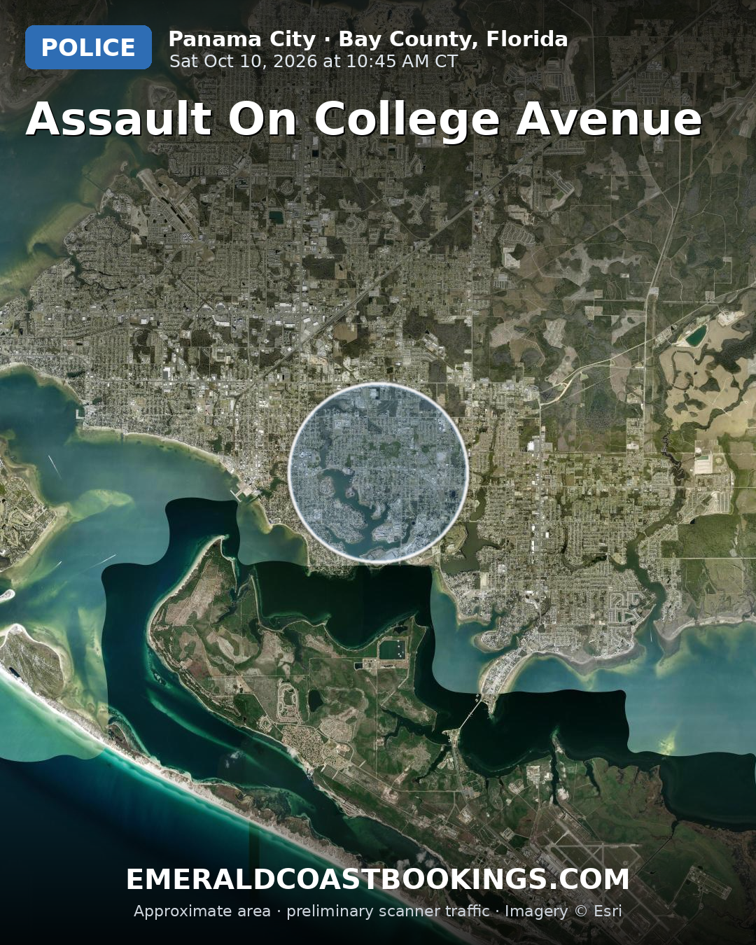Map: ASSAULT ON COLLEGE AVENUE