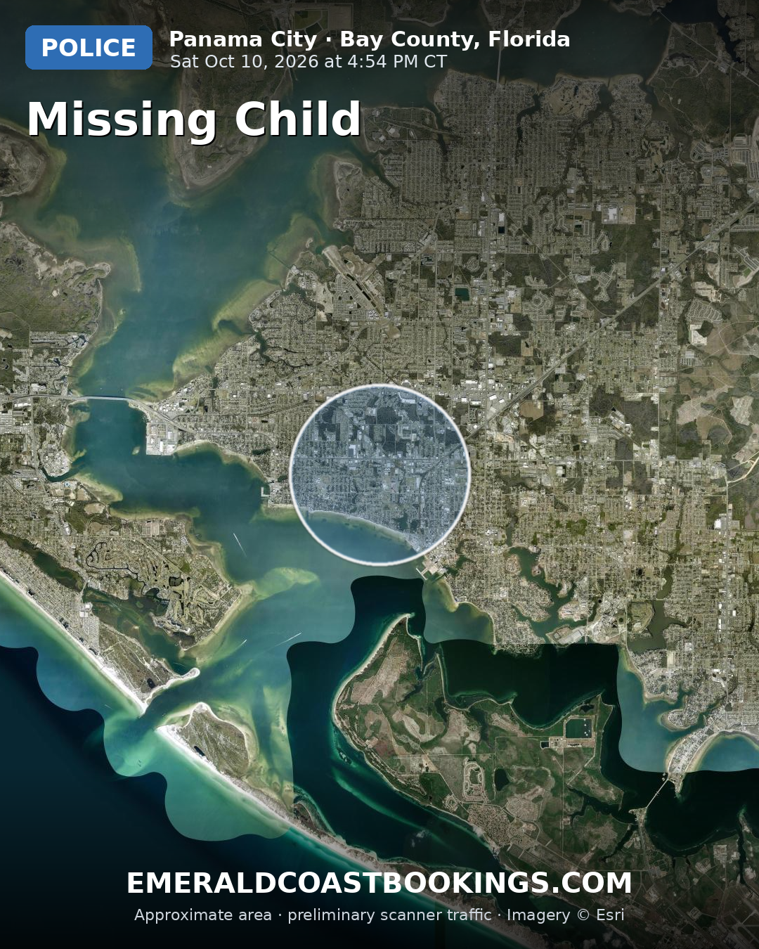 Map: MISSING CHILD