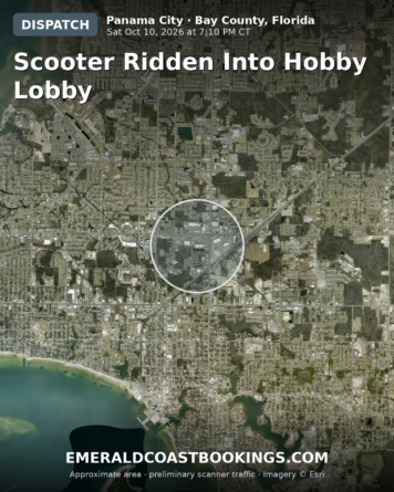 Map: Scooter Ridden into Hobby Lobby