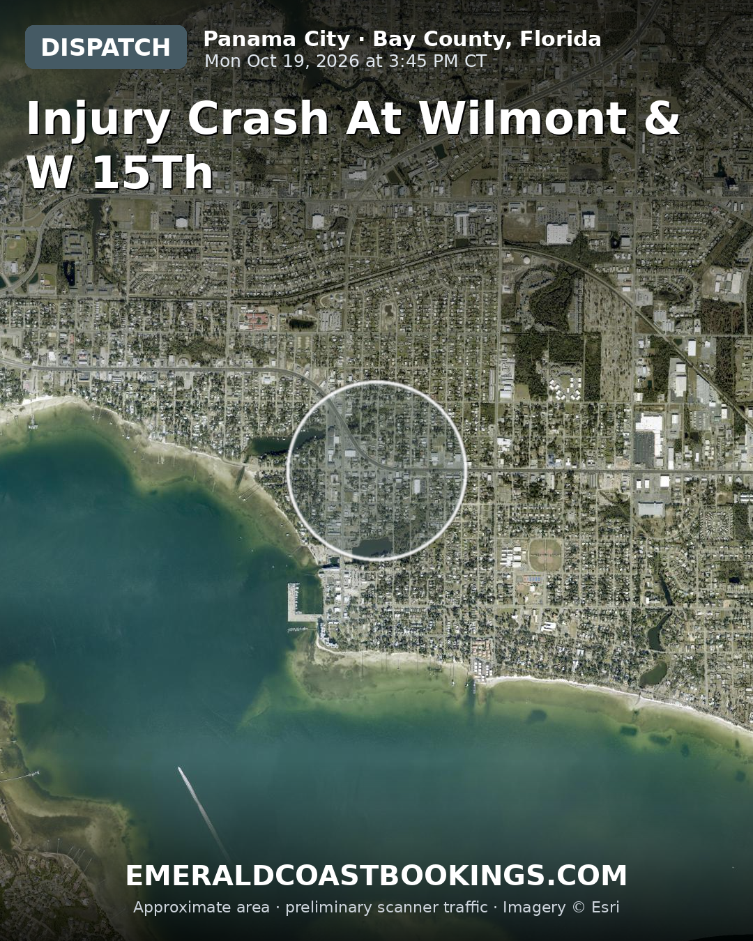 Map: INJURY CRASH AT WILMONT & W 15TH
