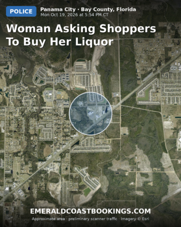 Map: Woman Asking Shoppers to Buy Her Liquor