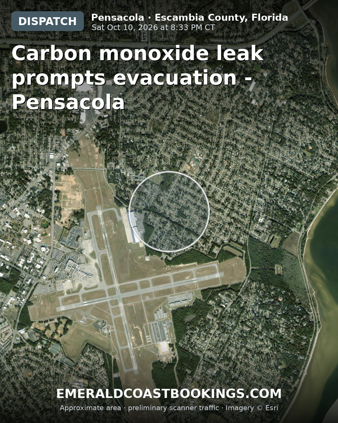 Map: Carbon monoxide leak prompts evacuation - Pensacola