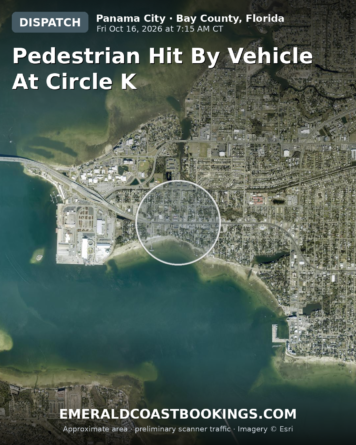 Map: Pedestrian Hit by Vehicle at Circle K