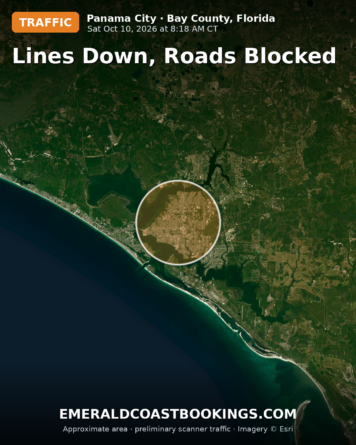 Map: Lines Down, Roads Blocked